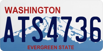 WA license plate ATS4736