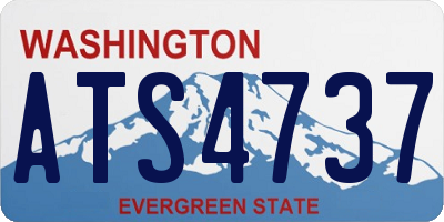 WA license plate ATS4737