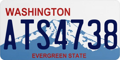 WA license plate ATS4738