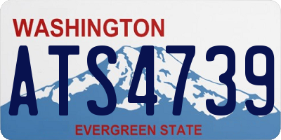 WA license plate ATS4739