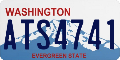 WA license plate ATS4741