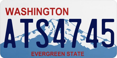 WA license plate ATS4745