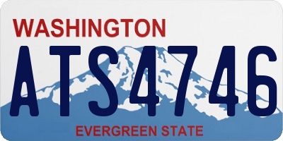 WA license plate ATS4746