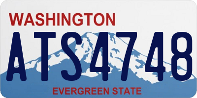 WA license plate ATS4748