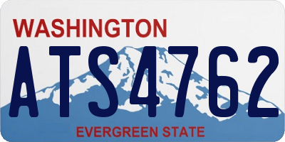 WA license plate ATS4762