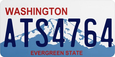 WA license plate ATS4764