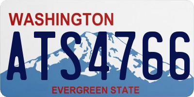 WA license plate ATS4766