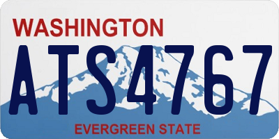 WA license plate ATS4767
