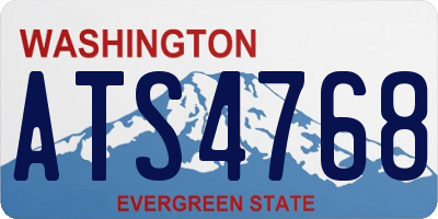 WA license plate ATS4768
