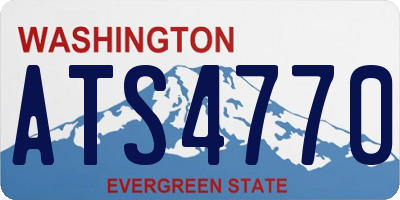 WA license plate ATS4770