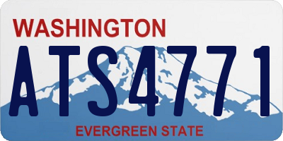 WA license plate ATS4771