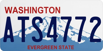 WA license plate ATS4772