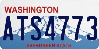WA license plate ATS4773
