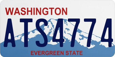 WA license plate ATS4774
