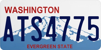 WA license plate ATS4775