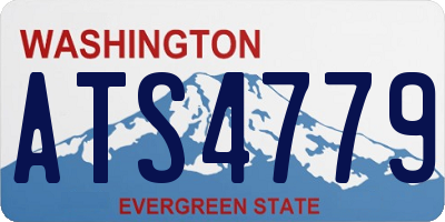 WA license plate ATS4779