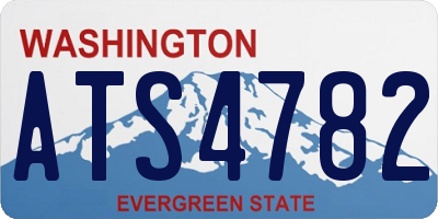 WA license plate ATS4782