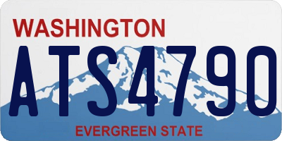 WA license plate ATS4790