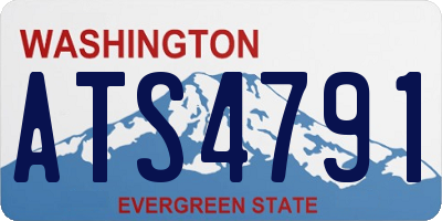WA license plate ATS4791