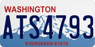 WA license plate ATS4793