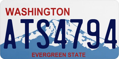 WA license plate ATS4794