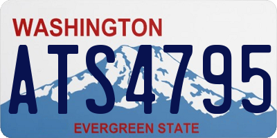 WA license plate ATS4795