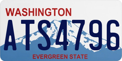 WA license plate ATS4796