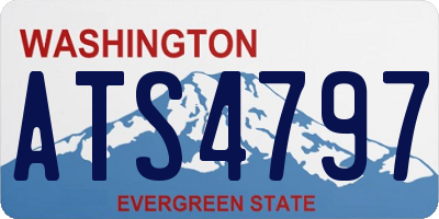 WA license plate ATS4797