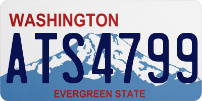 WA license plate ATS4799