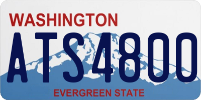 WA license plate ATS4800