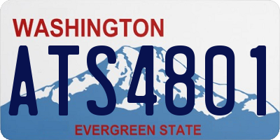 WA license plate ATS4801