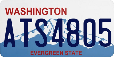 WA license plate ATS4805