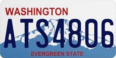 WA license plate ATS4806