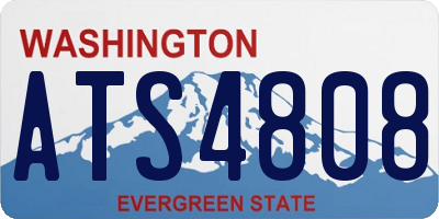 WA license plate ATS4808