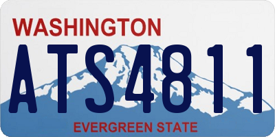 WA license plate ATS4811
