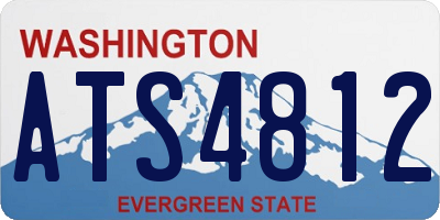 WA license plate ATS4812