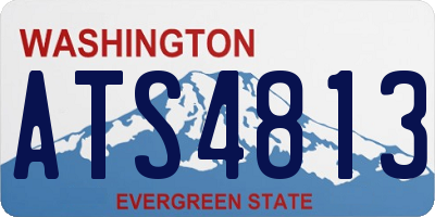 WA license plate ATS4813