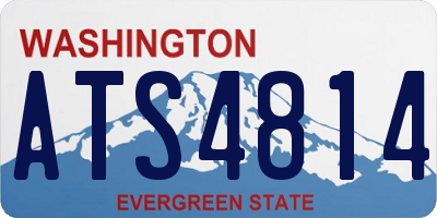 WA license plate ATS4814