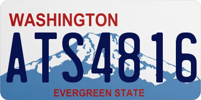 WA license plate ATS4816