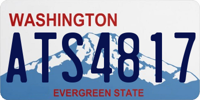 WA license plate ATS4817