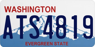 WA license plate ATS4819