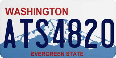 WA license plate ATS4820
