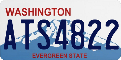 WA license plate ATS4822