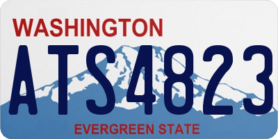 WA license plate ATS4823