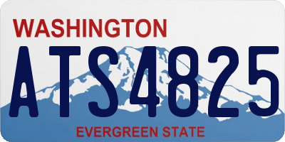 WA license plate ATS4825