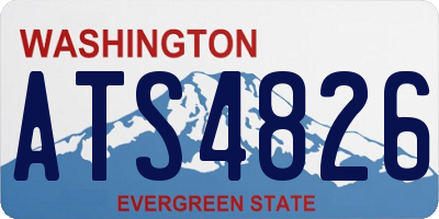 WA license plate ATS4826