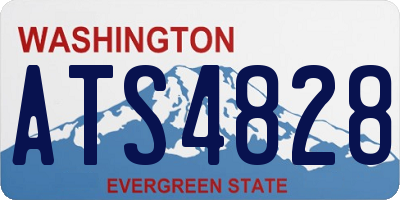 WA license plate ATS4828