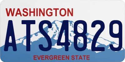 WA license plate ATS4829