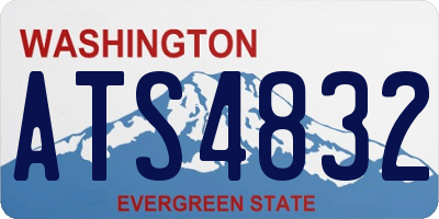WA license plate ATS4832