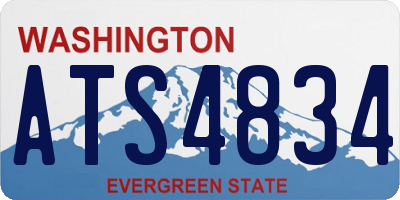 WA license plate ATS4834